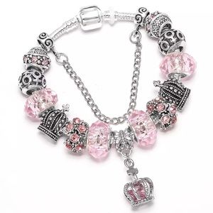 Silver Plated DIY Bracelet with all charms